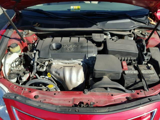 4T1BF3EK2BU629107 - 2011 TOYOTA CAMRY BASE RED photo 7