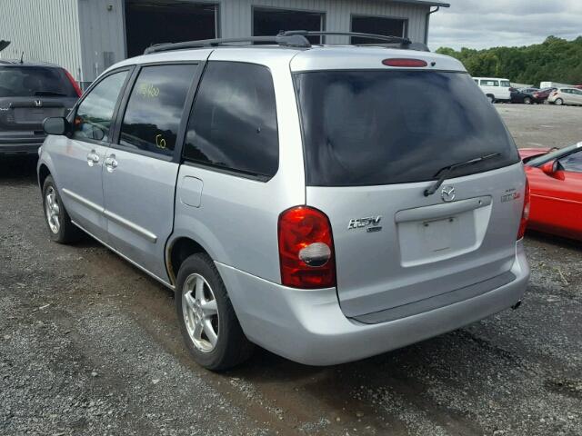 JM3LW28A430362784 - 2003 MAZDA MPV WAGON SILVER photo 3