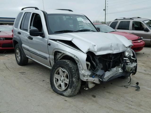 1J4GL48K03W522982 - 2003 JEEP LIBERTY SP SILVER photo 1