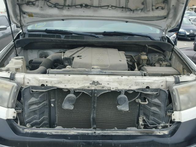 5TFLU52138X012960 - 2008 TOYOTA TUNDRA WHITE photo 7