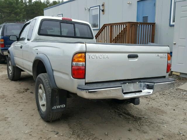 5TEWN72N11Z792819 - 2001 TOYOTA TACOMA XTR SILVER photo 3