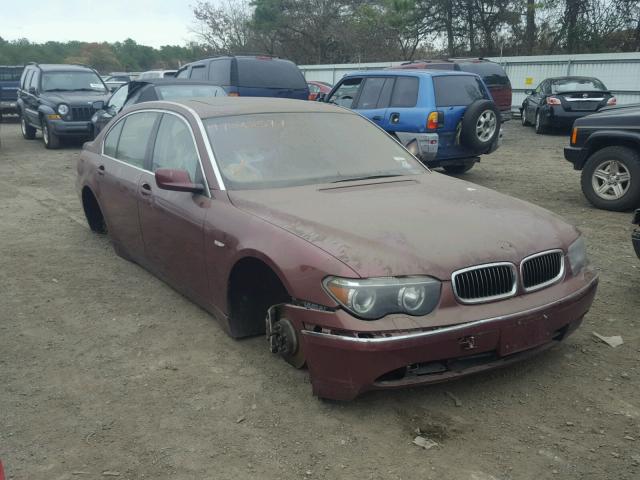 WBAGN63482DR04172 - 2002 BMW 745 LI BURGUNDY photo 1