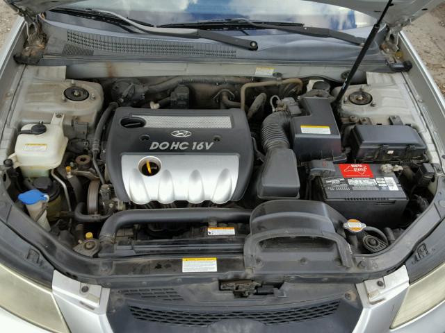 5NPEU46C36H109308 - 2006 HYUNDAI SONATA GLS SILVER photo 7