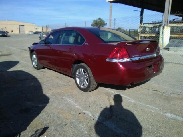 2G1WC583889169321 - 2008 CHEVROLET IMPALA LT MAROON photo 3