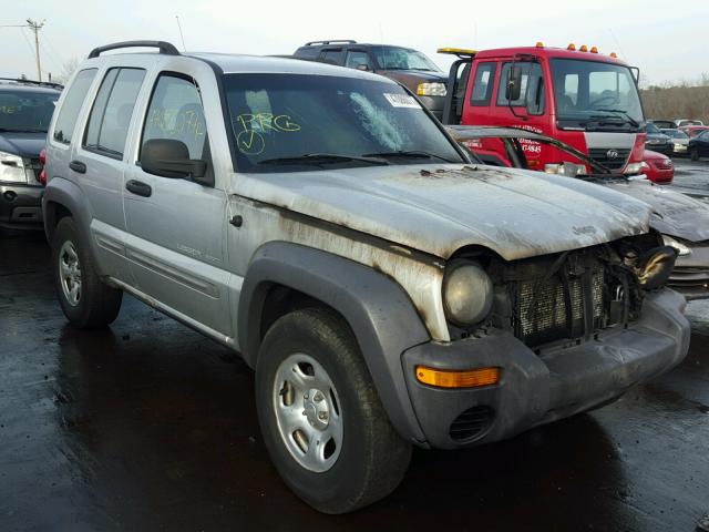 1J4GL48K53W607655 - 2003 JEEP LIBERTY SP GRAY photo 1