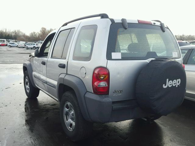 1J4GL48K53W607655 - 2003 JEEP LIBERTY SP GRAY photo 3