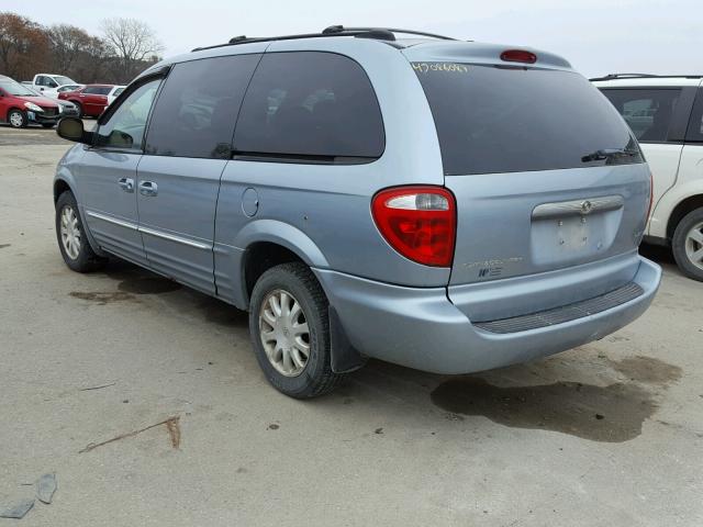 2C4GP54LX3R366246 - 2003 CHRYSLER TOWN & COU 蓝色 照片 3