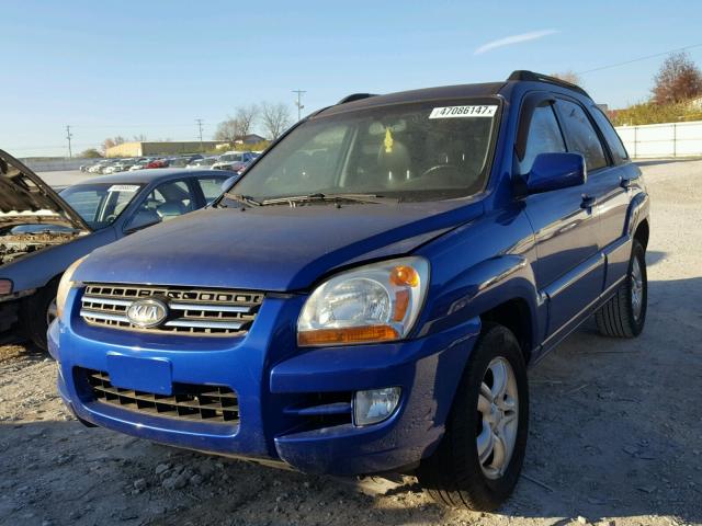 KNDJF723967245317 - 2006 KIA NEW SPORTA BLUE photo 2