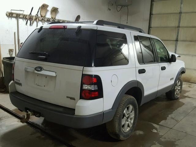 1FMEU73E76ZA10521 - 2006 FORD EXPLORER X WHITE photo 4