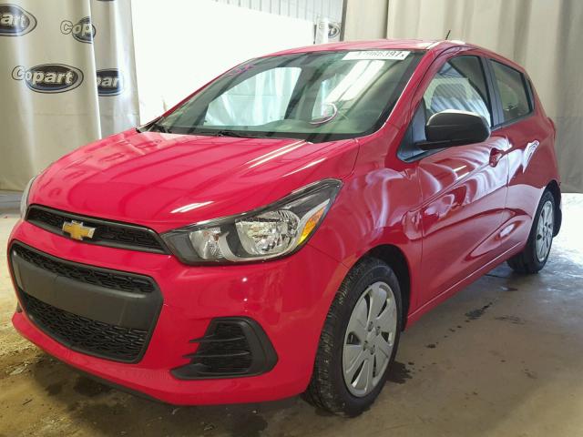 KL8CB6SA1HC771487 - 2017 CHEVROLET SPARK LS RED photo 2