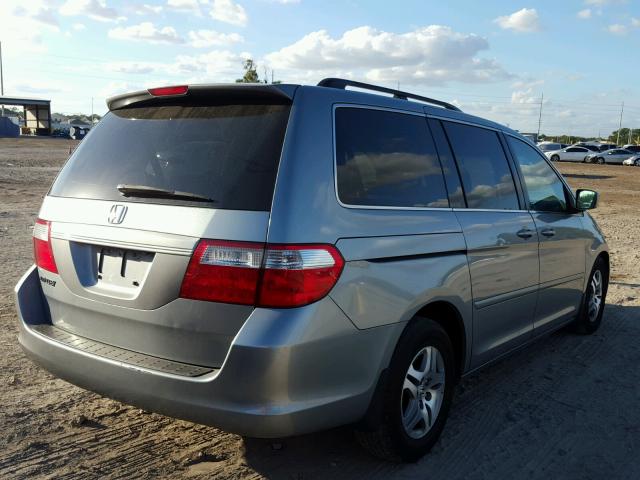 5FNRL38716B046898 - 2006 HONDA ODYSSEY EX SILVER photo 4