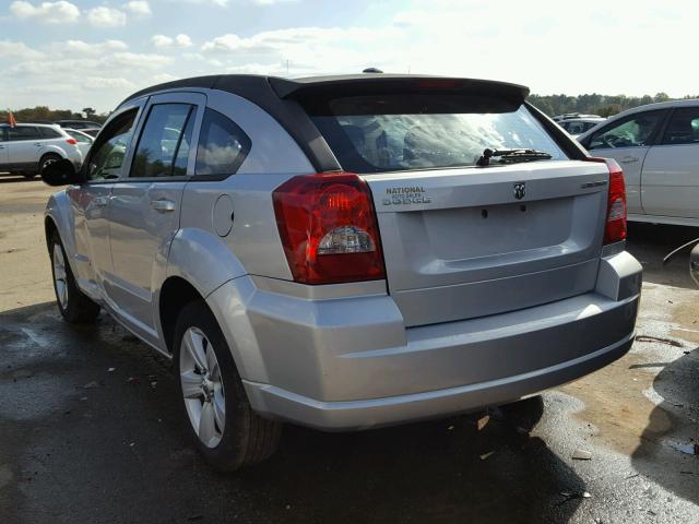 1B3CB3HA2BD120689 - 2011 DODGE CALIBER MA SILVER photo 3