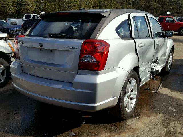 1B3CB3HA2BD120689 - 2011 DODGE CALIBER MA SILVER photo 4