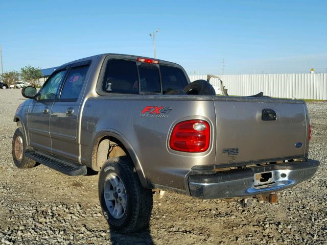 1FTRW08L32KD06718 - 2002 FORD F150 SUPER GOLD photo 3