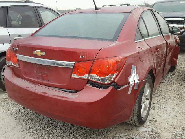 1G1PG5S99B7133958 - 2011 CHEVROLET CRUZE LT RED photo 4