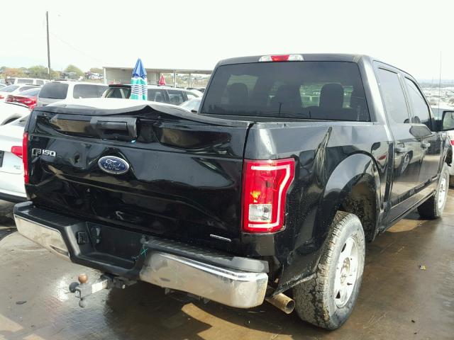 1FTEW1CF7FKD05048 - 2015 FORD F150 SUPER BLACK photo 4