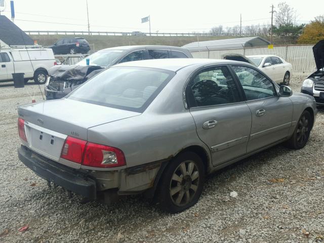 KNAGD128355387615 - 2005 KIA OPTIMA LX SILVER photo 4