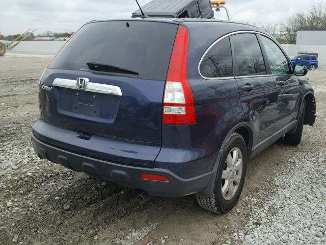 5J6RE48518L004207 - 2008 HONDA CR-V EX BLUE photo 4