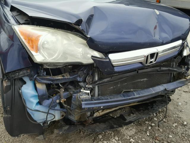 5J6RE48518L004207 - 2008 HONDA CR-V EX BLUE photo 9