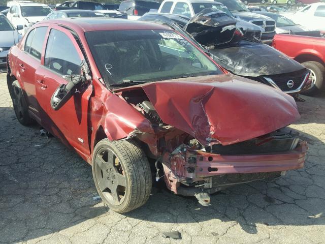 1G1AM58B077113503 - 2007 CHEVROLET COBALT SS RED photo 1