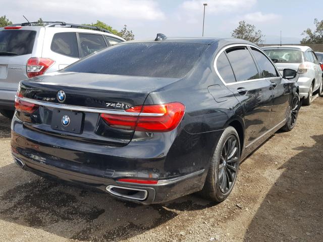 WBA7E2C3XHG741032 - 2017 BMW 740 I BLACK photo 4