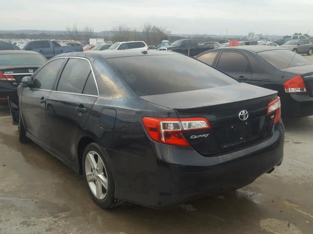 4T1BF1FK8DU720615 - 2013 TOYOTA CAMRY L BLACK photo 3