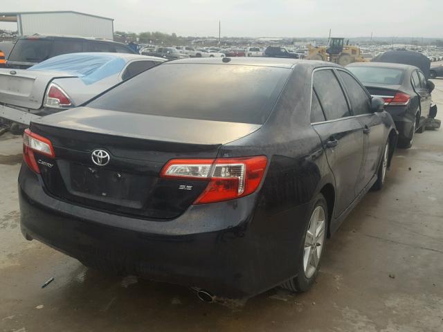 4T1BF1FK8DU720615 - 2013 TOYOTA CAMRY L BLACK photo 4