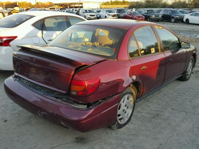 1G8ZF52832Z252405 - 2002 SATURN SL BURGUNDY photo 4