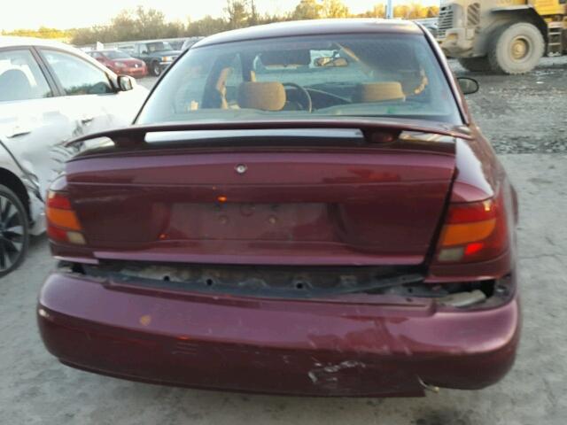 1G8ZF52832Z252405 - 2002 SATURN SL BURGUNDY photo 9