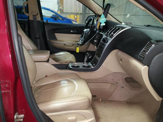 1GKLRMED2AJ193158 - 2010 GMC ACADIA SLT წითელი ფოტო 5