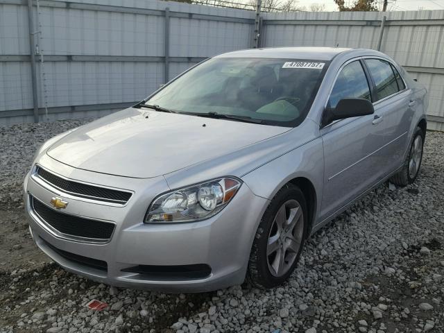 1G1ZB5E10BF197163 - 2011 CHEVROLET MALIBU LS SILVER photo 2
