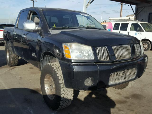 1N6AA07A57N227159 - 2007 NISSAN TITAN XE BLACK photo 1