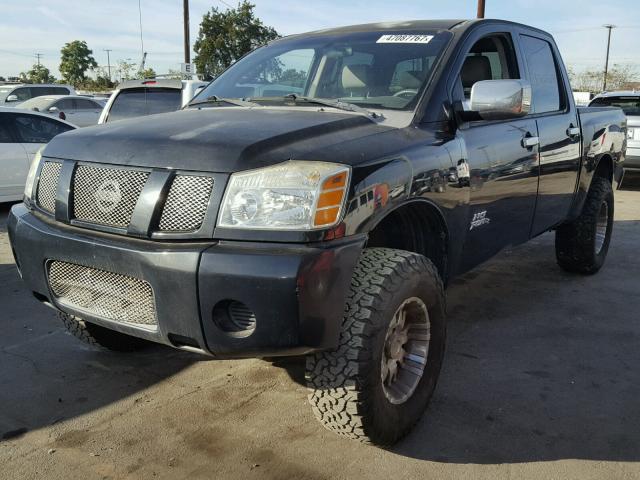 1N6AA07A57N227159 - 2007 NISSAN TITAN XE BLACK photo 2