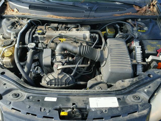 1B3EJ46X11N650024 - 2001 DODGE STRATUS SE BLACK photo 7