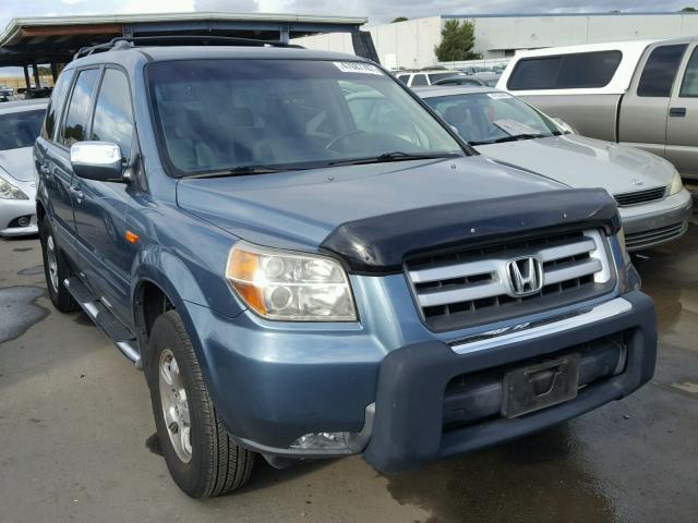 5FNYF28498B019390 - 2008 HONDA PILOT EX BLUE photo 1