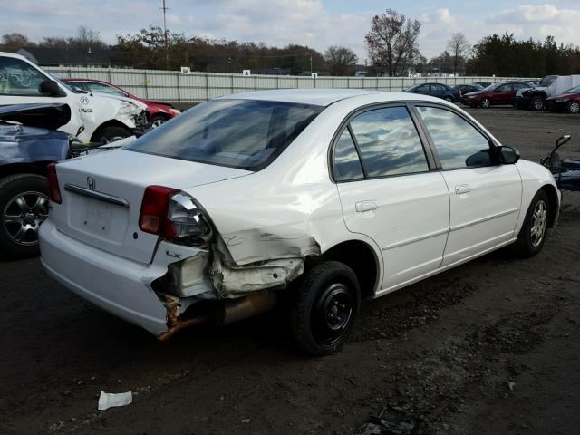 2HGES16692H612327 - 2002 HONDA CIVIC LX WHITE photo 4