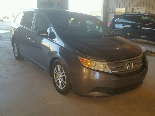 5FNRL5H4XCB097216 - 2012 HONDA ODYSSEY EX GRAY photo 1