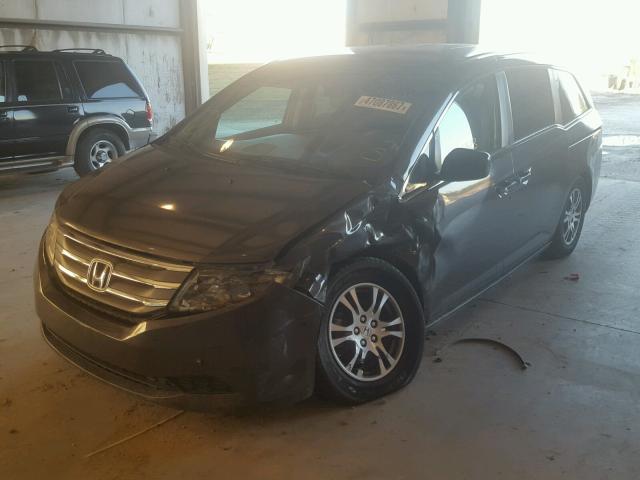 5FNRL5H4XCB097216 - 2012 HONDA ODYSSEY EX GRAY photo 2