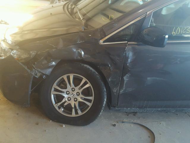 5FNRL5H4XCB097216 - 2012 HONDA ODYSSEY EX GRAY photo 9