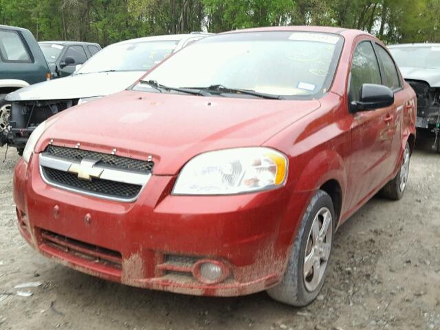 KL1TG5DE6BB237330 - 2011 CHEVROLET AVEO RED photo 2