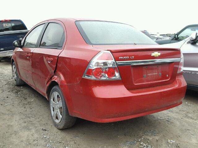 KL1TG5DE6BB237330 - 2011 CHEVROLET AVEO RED photo 3