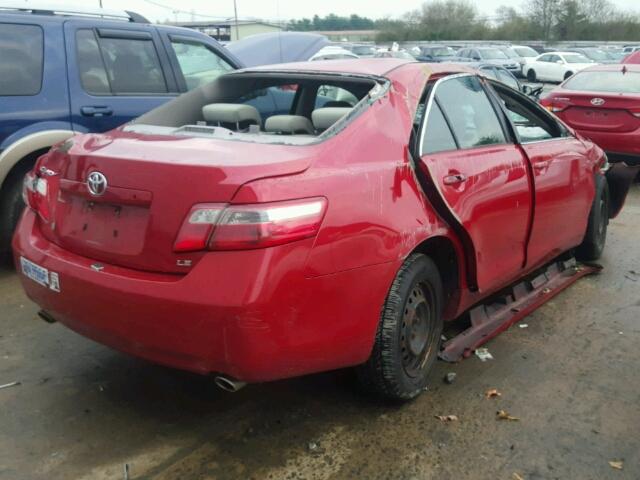 4T1BK46K97U042636 - 2007 TOYOTA CAMRY NEW RED photo 4