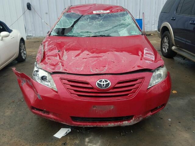 4T1BK46K97U042636 - 2007 TOYOTA CAMRY NEW RED photo 9