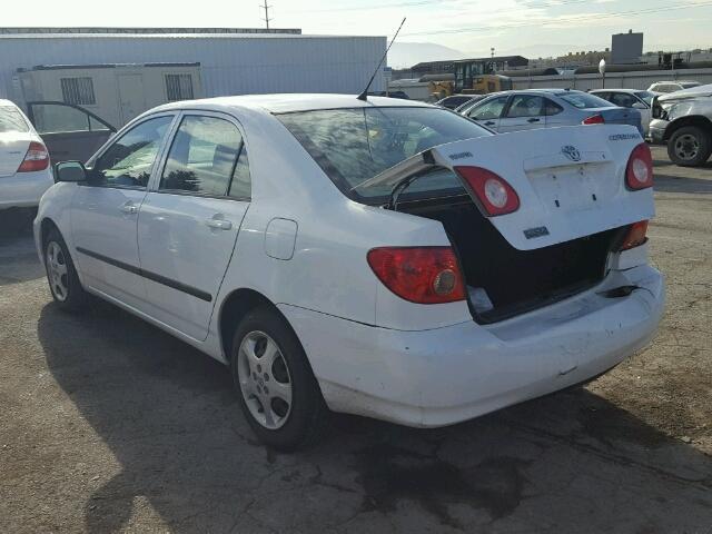 JTDBR32E870132023 - 2007 TOYOTA COROLLA CE WHITE photo 3