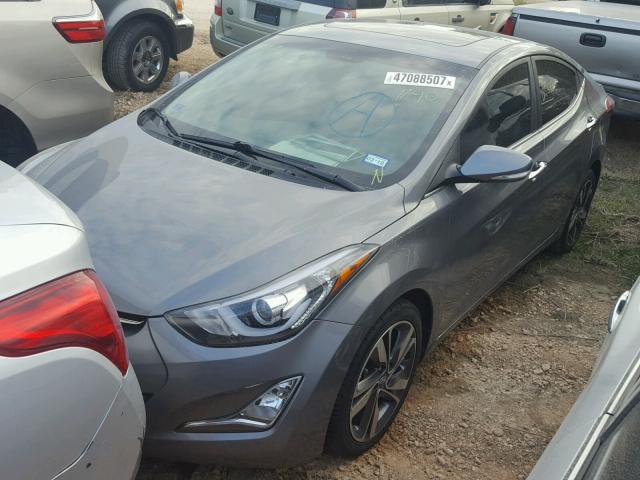 5NPDH4AE1EH470303 - 2014 HYUNDAI ELANTRA SE GRAY photo 2