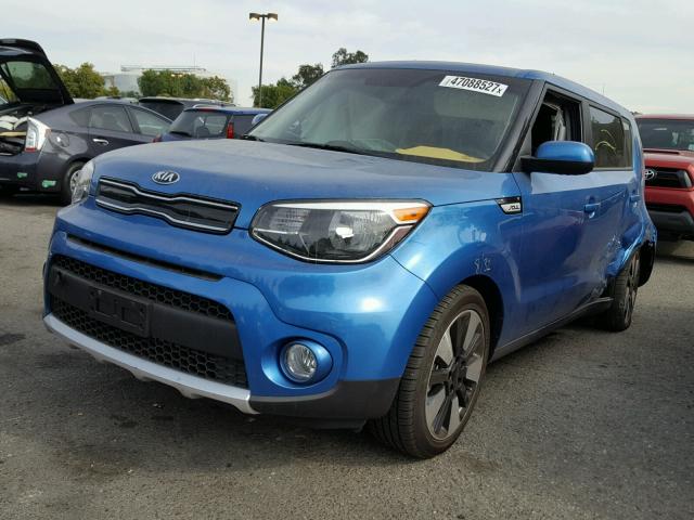 KNDJP3A55H7484505 - 2017 KIA SOUL + BLUE photo 2