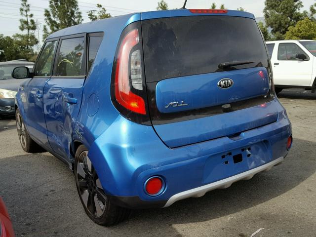 KNDJP3A55H7484505 - 2017 KIA SOUL + BLUE photo 3