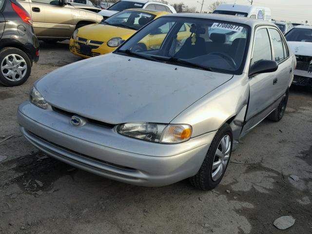 1Y1SK52831Z430357 - 2001 CHEVROLET GEO PRIZM 银色 照片 2