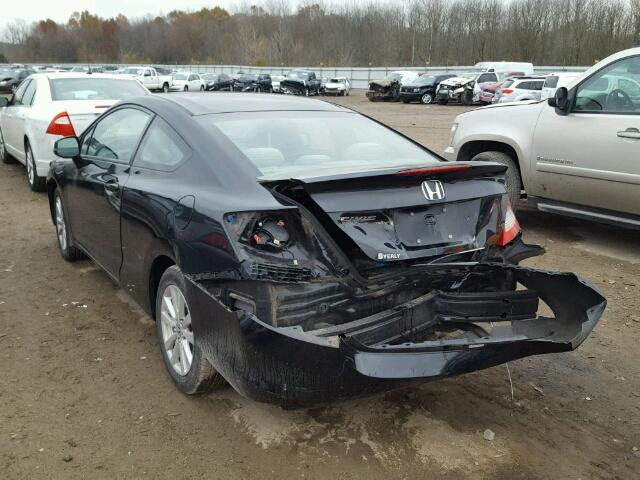 2HGFG3B80CH538998 - 2012 HONDA CIVIC EX BLACK photo 3