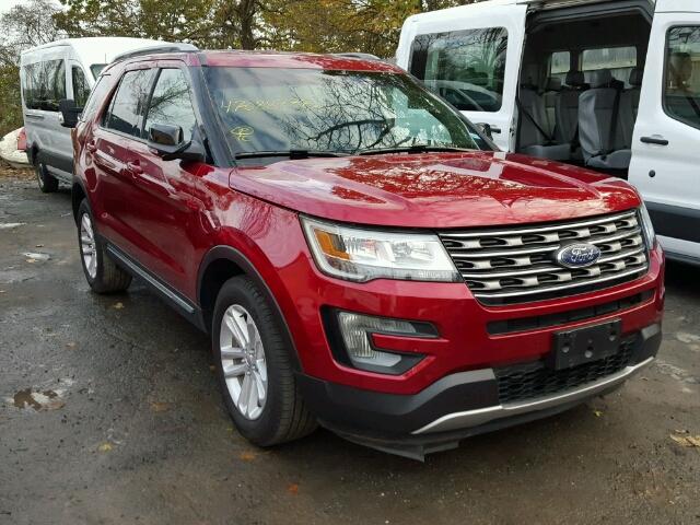 1FM5K7D87GGB42934 - 2016 FORD EXPLORER X RED photo 1